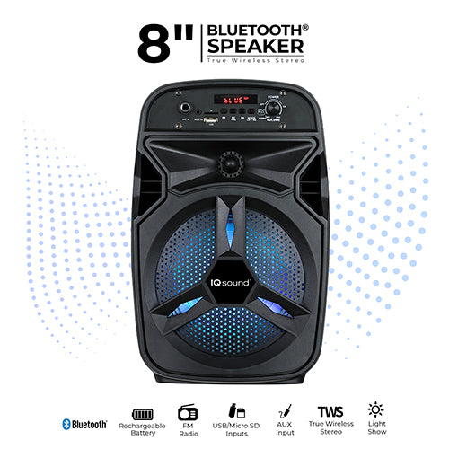 8" Portable Bluetooth® Speaker