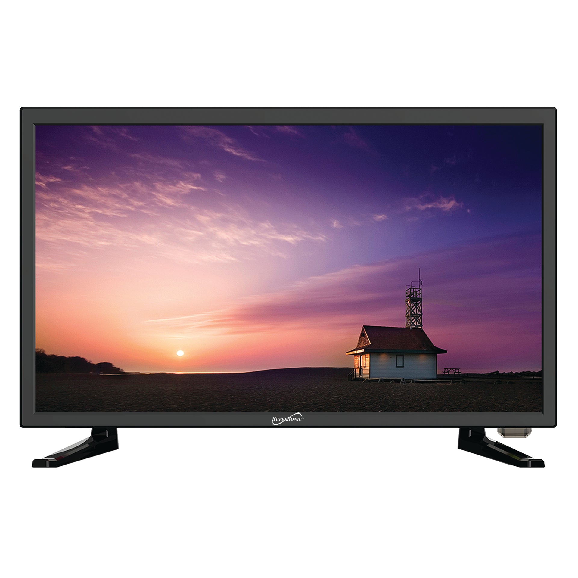 19 Supersonic 12 Volt AC/DC LED HDTV with DVD Player, USB, SD Card Reader,  HDMI