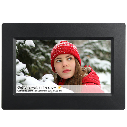 Feelcare 7 popular Inch Smart WiFi Digital Picture Frame with Touch Screen (Black)